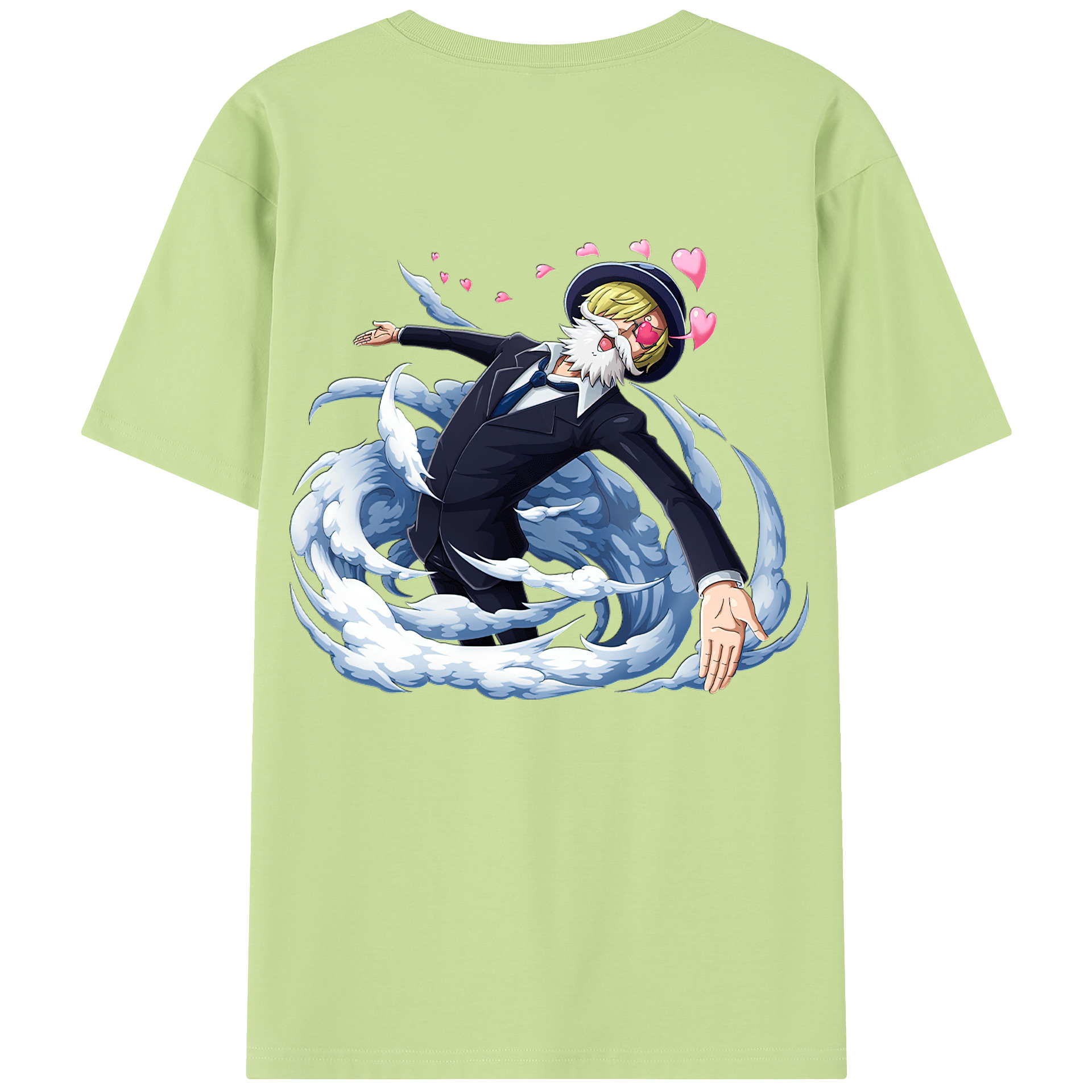 ワンピース サンジ ONE PIECE Sanji 綿100％半袖Tシャツ（背面プリント）
